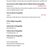Misbah Batool - Tutor  at etutors.pk