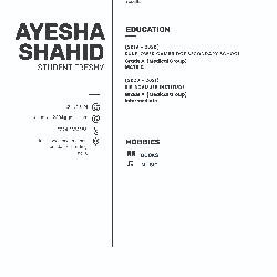 Aisha Shahid - Tutor  at etutors.pk